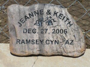 Flagston Jeanne and Keith Dec 27,2006 Ramsey Cyn Az