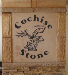 Cochise Black Rose Etching Flagstone