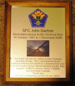 Military awards Sfc John Gartner