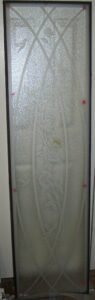 Residential Glass Shower Door With Cherry Blossoms