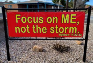 Focus on Me Not the Storm Banners