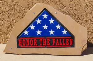 Memorials Military Honor the Fallen Flagston