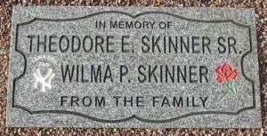 In Memory of Theodore E.Skinner SR.Wilma p. Skinner