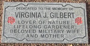 Dedicated to the Memory of Virginia J Gilbert Granite