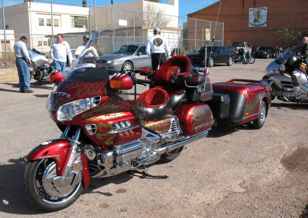 Honda Gold Wing Red and Black Colour